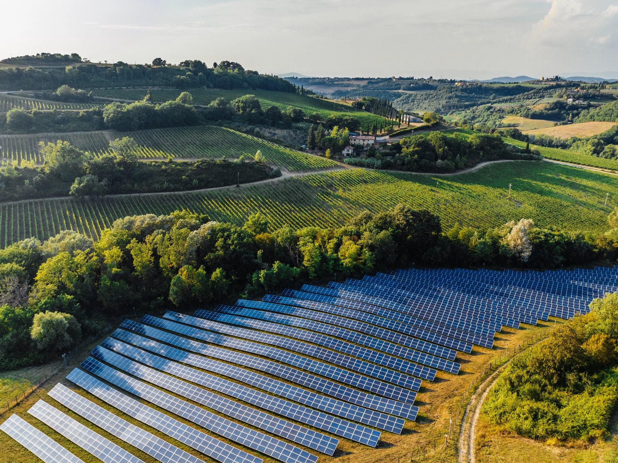 Solar panels supporting clean energy generation